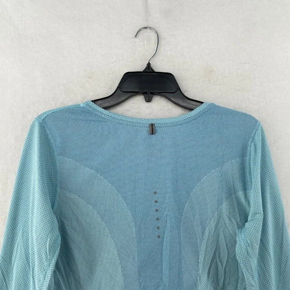 Nike Running Shirt Women's Sz M Blue Dri-Fit Round Neck High-Low Hem Pullover - Picture 8 of 12